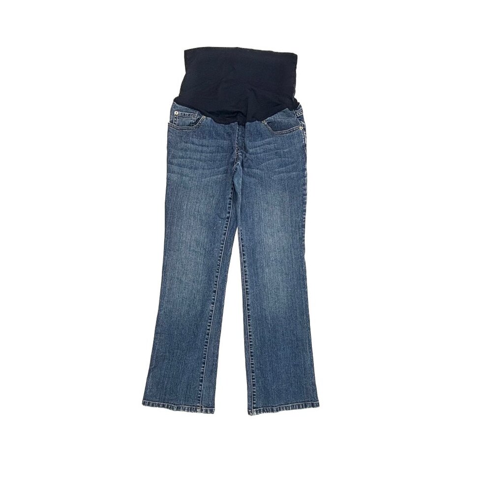 Liz Lange Maternity Bootcut Women's size 8 Dark Wash Blue Denim‎ jeans